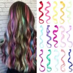 Synthetic and multicolor curly hair extensions YMHPride 10