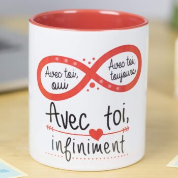 Mug with romantic message La Mente Es Maravillosa 4
