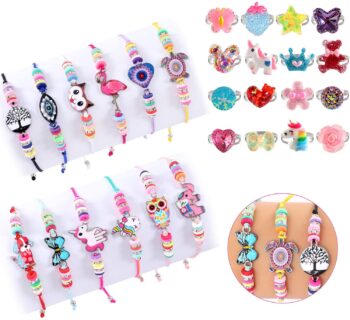 Lot of 28 friendship jewelry for little girl Vamei 27
