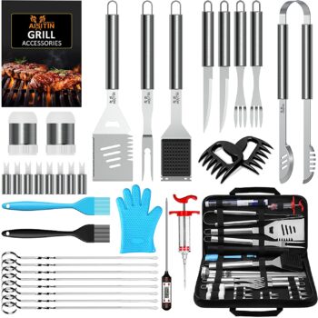 Stainless steel barbecue kit 35 pieces - Aisitin 23