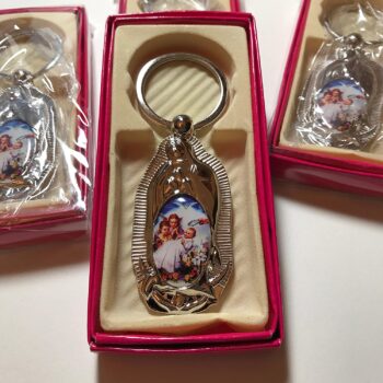 Set of 12 key rings with blue angel 20