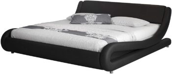 Modern Leatherette Bed Alessia Muebles Bonitos 8