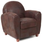 Antique brown club chair 9