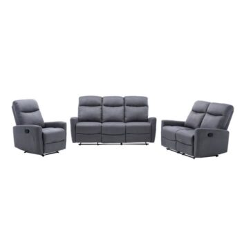 Manual reclining sofa set 3 + 2 + 1 seats JESS 1