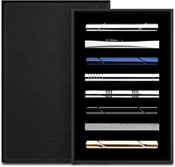 Set of 8 Stainless Steel Tie Clips- HBselect 3
