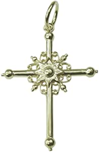 Souvenirs of France - Big Cross of Bourg-Saint-Maurice in silver 28