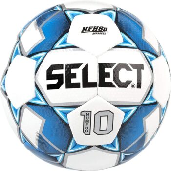 Select number 10 soccer ball - White/Royal Blue 5