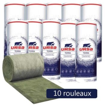 URSA TERRA MNU 40 lot of 10 rolls of glass wool 3