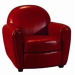 Red club chair 11
