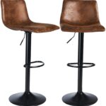 Dictac - Set of 2 retro industrial bar stools 12