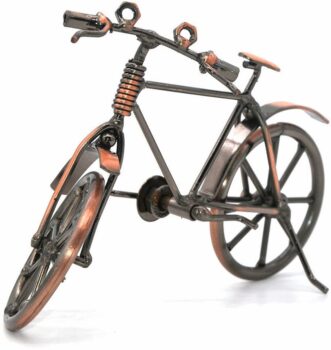Classic retro handmade metal sculpture of a bicycle 3