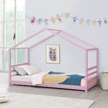 Cabin bed for girls - pink - [en.casa] 6