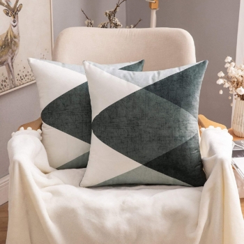 Miulee - 2 cushion covers for Scandinavian decoration 45 x 45 cm 2