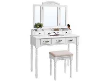 Dressing table with drawers Vasagle 6