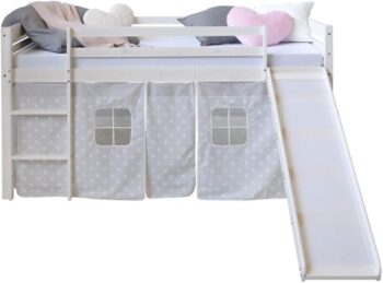 Homestyle4u 1884 - Slide bed with star curtain 2