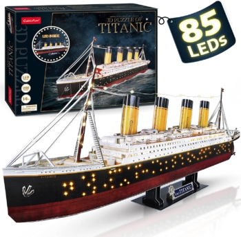 CubicFun 3D puzzle Titanic with LED - 266 pieces 25
