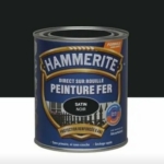 Hammerite Direct Over Black Satin Rust 10