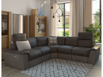 Anthracite corner sofa - MILTON 10