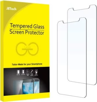 2-piece tempered glass screen protector for iPhone 11 Pro MAX and iPhone XS MAX JETech 2