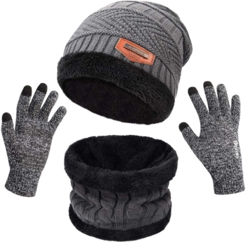 Petrunup Beanie, tactile gloves and scarf set 25