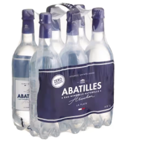 Natural mineral water in bottle Abatilles 3