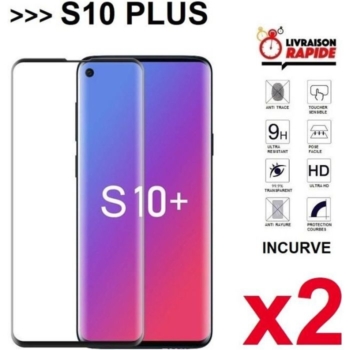 2 pieces tempered glass protection film for Samsung Galaxy S10 Plus 1