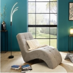 Modern Living Lounge chair PATIO fabric Alfa light gray 13