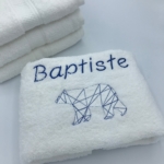 Personalized embroidered bath towel 12
