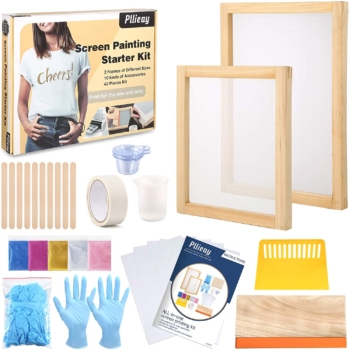 Pllieay 42 piece Serigraphy Starter Kit with instructions 16