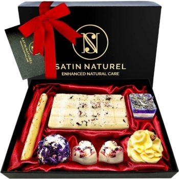 Satin Naturel - Gift box of 7 organic bath bombs 35