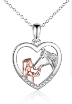 Horse and girl necklace 31