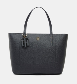 TOMMY HILFIGER - Soft tote bag with monogram effect 40