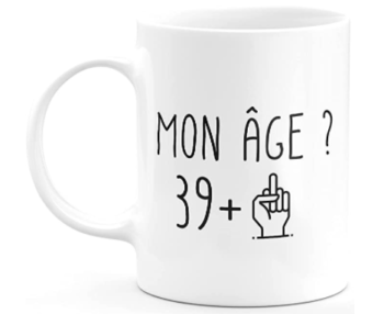 Mug 40 years Fun Quotedazur 76