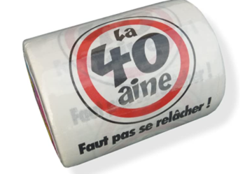 Humorous toilet paper 40 years - 40aine 77