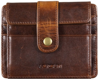 Vintage leather wallet for men Lensun 44