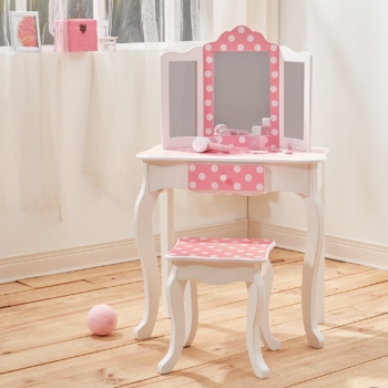 White and pink dressing table 40