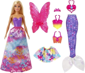 Barbie Dreamtopia 3 in 1 set : princess, mermaid, fairy 63