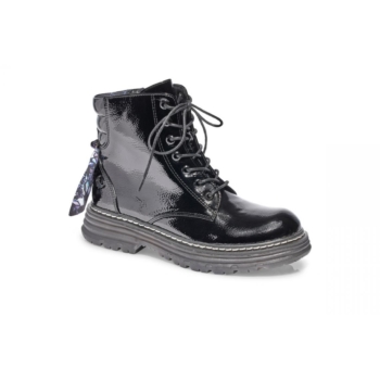 KAPORAL - Women's black patent boots REVEUSE 9