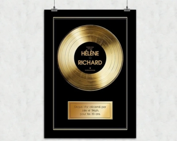 Personalized gold disc 10