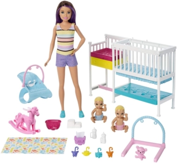 Barbie twin room set Skipper babysitter 27