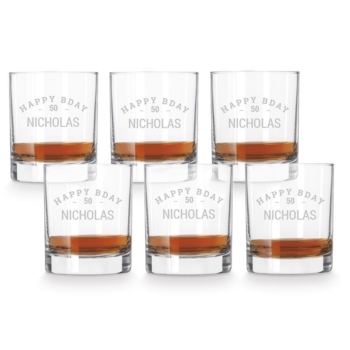 Customized whiskey glasses 35