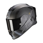 Scorpion Exo R1 Carbon Air MG Matt Black Silver Helmet 11